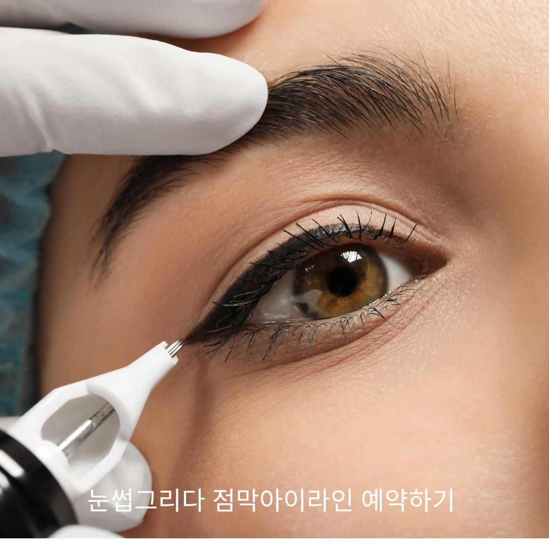 눈썹그리다 점막 아이라인