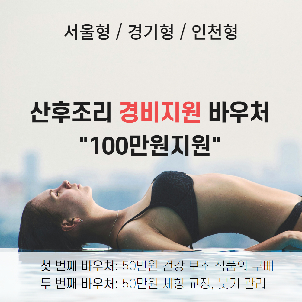 정부지원 산후관리 경비지원 바우처 신청하세요!!